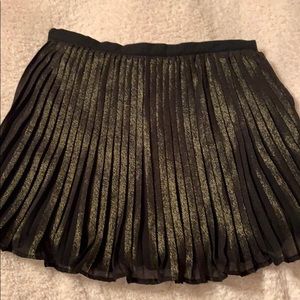 DKNY Girls Black Glittery Skirt